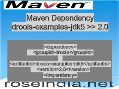 Maven dependency of drools-examples-jdk5 version 2.0