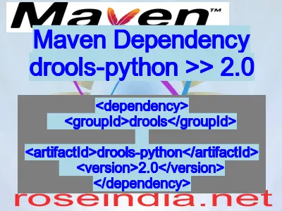 Maven dependency of drools-python version 2.0