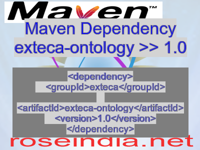 Maven dependency of exteca-ontology version 1.0