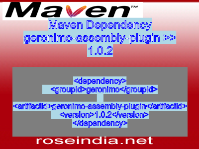 Maven dependency of geronimo-assembly-plugin version 1.0.2