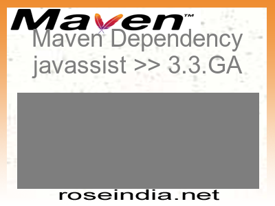 Maven dependency of javassist version 3.3.GA