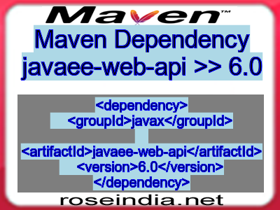 Maven dependency of javaee-web-api version 6.0