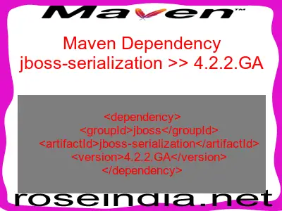 Maven dependency of jboss-serialization version 4.2.2.GA