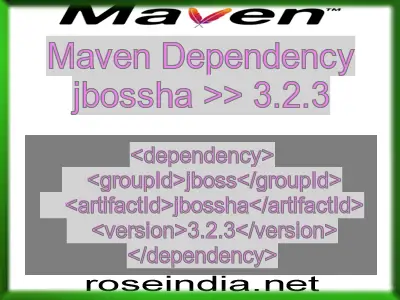 Maven dependency of jbossha version 3.2.3