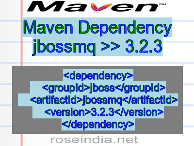 Maven dependency of jbossmq version 3.2.3