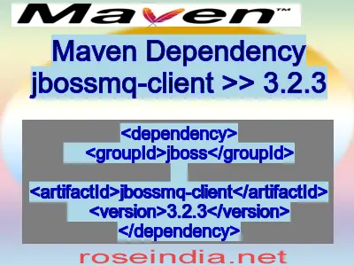 Maven dependency of jbossmq-client version 3.2.3