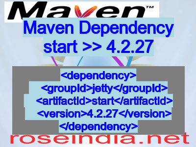 Maven dependency of start version 4.2.27