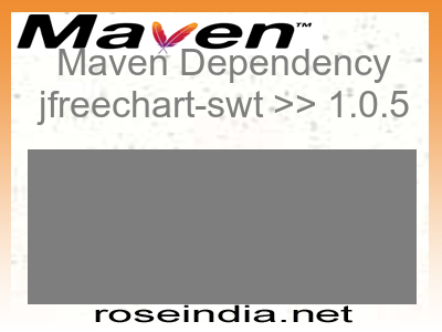 Maven dependency of jfreechart-swt version 1.0.5