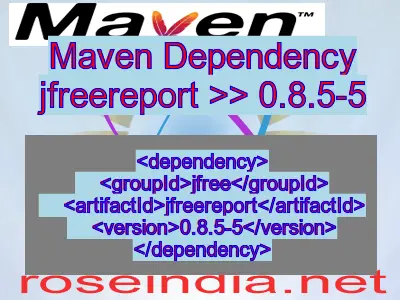 Maven dependency of jfreereport version 0.8.5-5