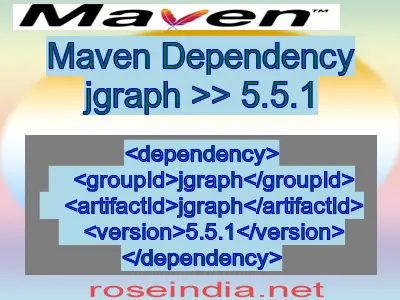 Maven dependency of jgraph version 5.5.1