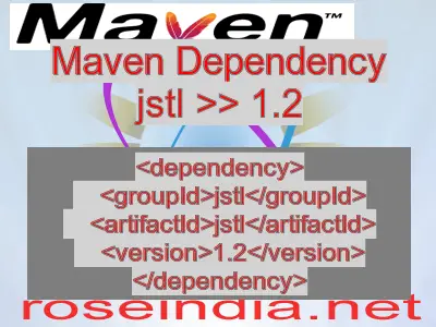 Maven dependency of jstl version 1.2
