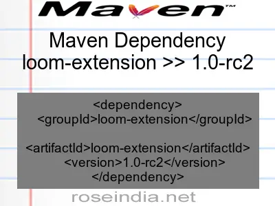 Maven dependency of loom-extension version 1.0-rc2