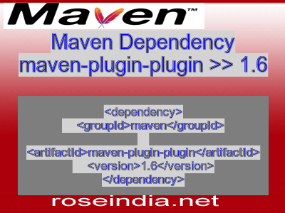 Maven dependency of maven-plugin-plugin version 1.6