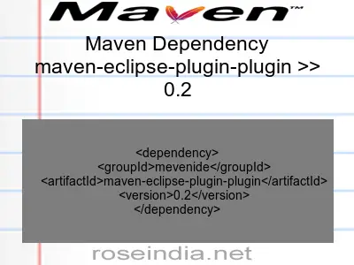 Maven dependency of maven-eclipse-plugin-plugin version 0.2