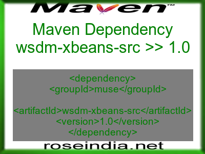 Maven dependency of wsdm-xbeans-src version 1.0