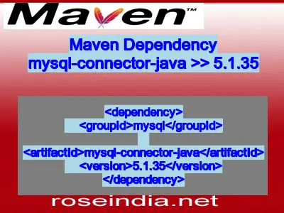 Maven dependency of mysql-connector-java version 5.1.35
