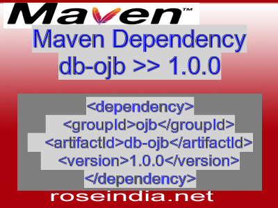 Maven dependency of db-ojb version 1.0.0