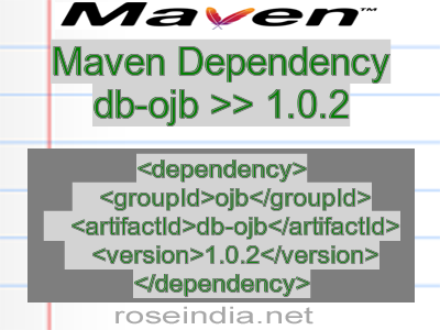 Maven dependency of db-ojb version 1.0.2
