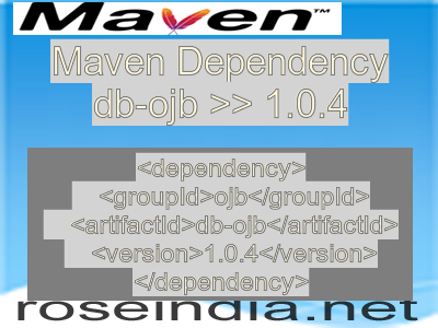 Maven dependency of db-ojb version 1.0.4