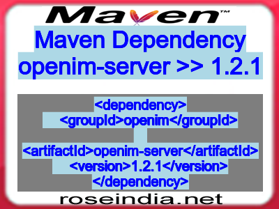 Maven dependency of openim-server version 1.2.1