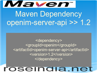Maven dependency of openim-server-api version 1.2