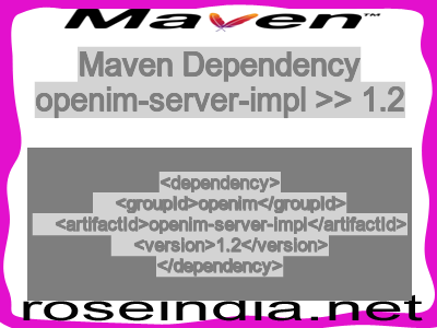 Maven dependency of openim-server-impl version 1.2