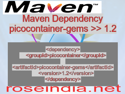 Maven dependency of picocontainer-gems version 1.2