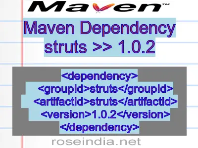 Maven dependency of struts version 1.0.2
