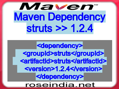 Maven dependency of struts version 1.2.4