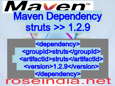 Maven dependency of struts version 1.2.9