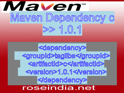 Maven dependency of c version 1.0.1