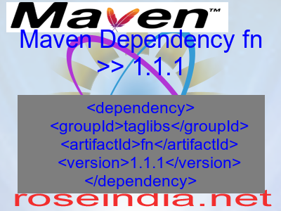 Maven dependency of fn version 1.1.1