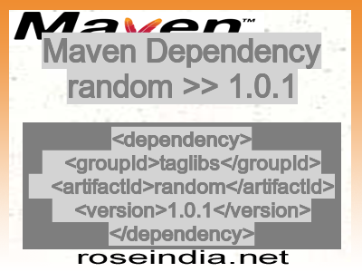 Maven dependency of random version 1.0.1