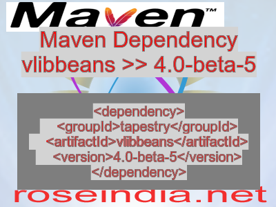 Maven dependency of vlibbeans version 4.0-beta-5