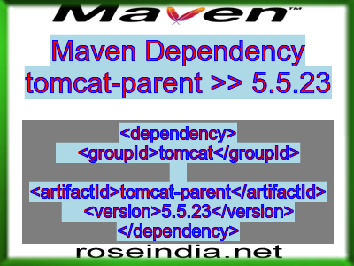 Maven dependency of tomcat-parent version 5.5.23
