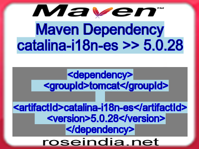 Maven dependency of catalina-i18n-es version 5.0.28