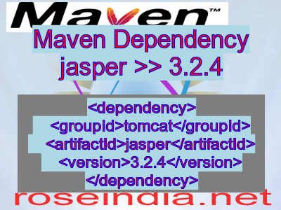 Maven dependency of jasper version 3.2.4