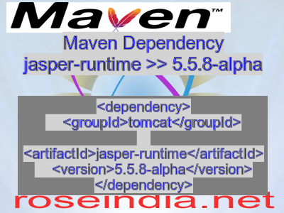 Maven dependency of jasper-runtime version 5.5.8-alpha