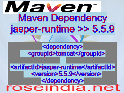 Maven dependency of jasper-runtime version 5.5.9