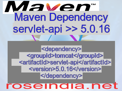 Maven dependency of servlet-api version 5.0.16