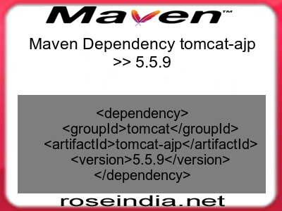 Maven dependency of tomcat-ajp version 5.5.9