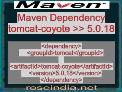 Maven dependency of tomcat-coyote version 5.0.18