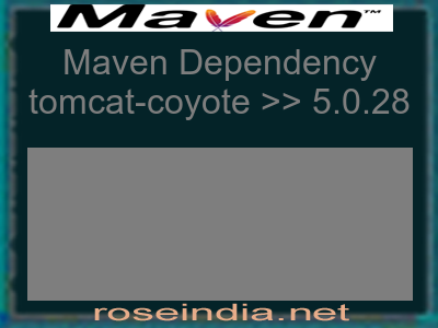 Maven dependency of tomcat-coyote version 5.0.28