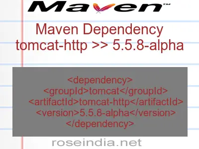 Maven dependency of tomcat-http version 5.5.8-alpha