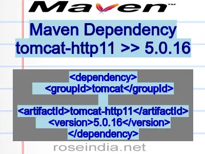 Maven dependency of tomcat-http11 version 5.0.16
