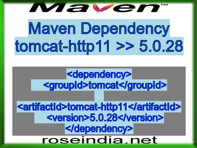 Maven dependency of tomcat-http11 version 5.0.28