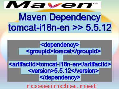 Maven dependency of tomcat-i18n-en version 5.5.12