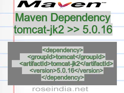 Maven dependency of tomcat-jk2 version 5.0.16
