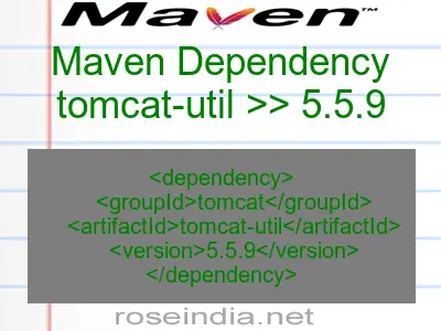 Maven dependency of tomcat-util version 5.5.9