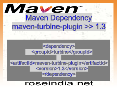 Maven dependency of maven-turbine-plugin version 1.3